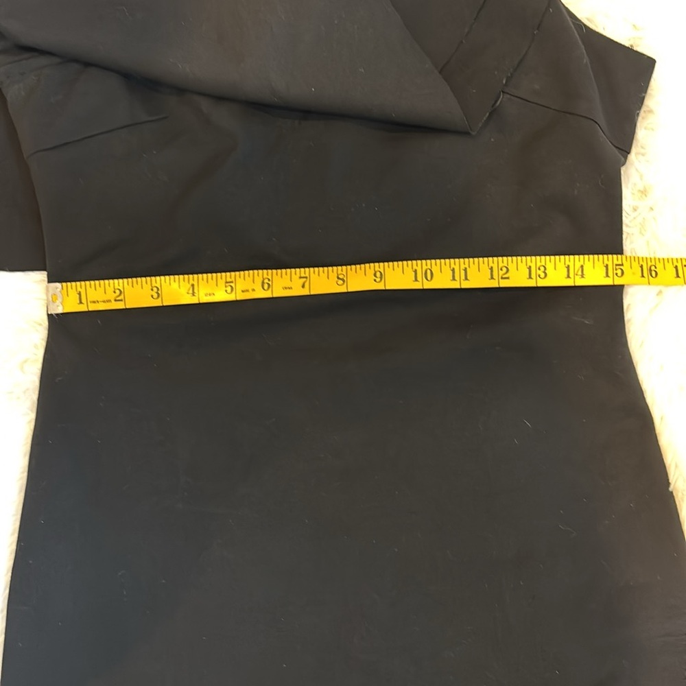 Karlie One Shoulder Ruffle Dress Black Size Large - Picture 11 of 15